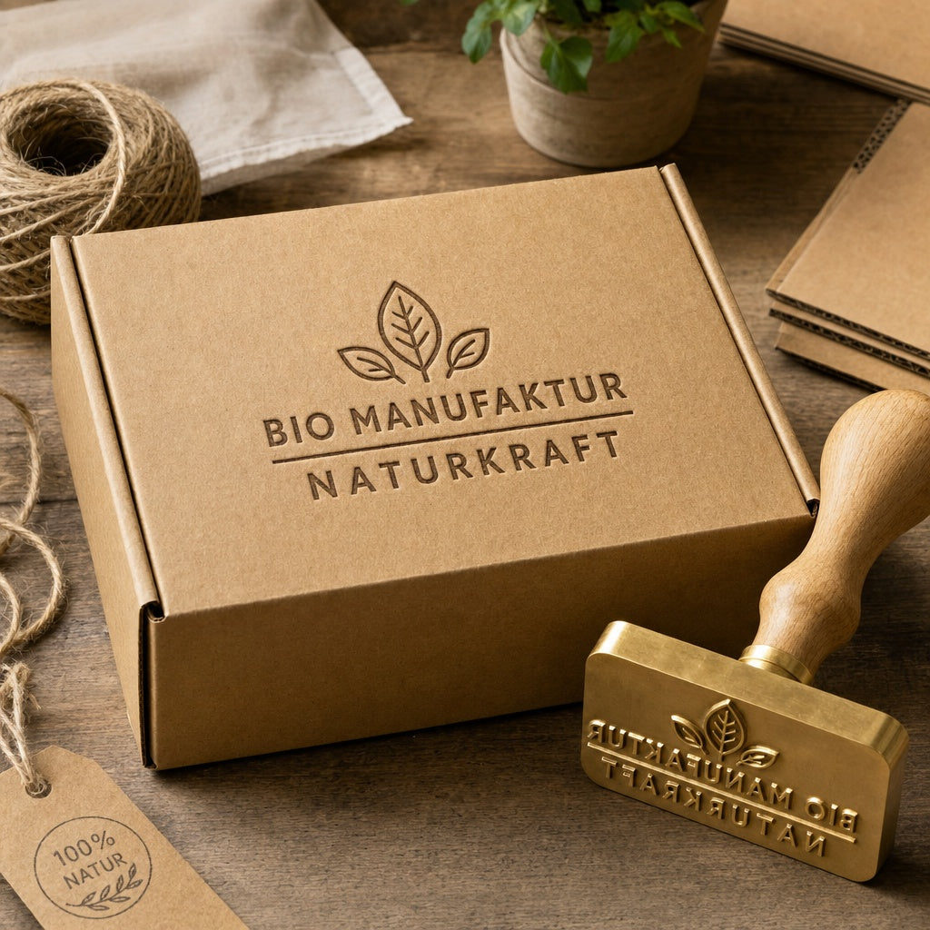 Pappkartons & Versandverpackungen branden: Plastikfreies Eco-Branding für D2C-Brands ohne Mindestmengen