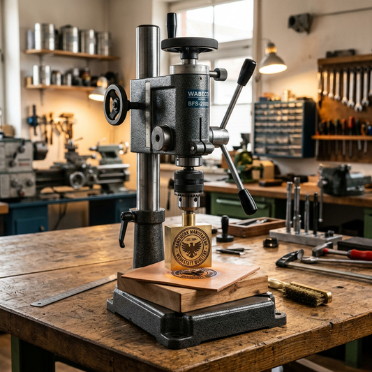 Brandstempel in Wabeco Bohrständer